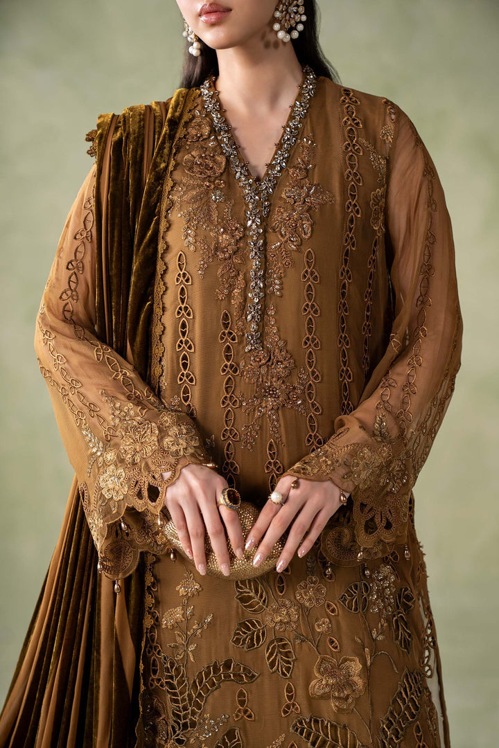 MARIA-B- 3 Piece Embroidered Chiffon Suit