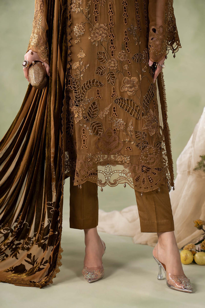 MARIA-B- 3 Piece Embroidered Chiffon Suit