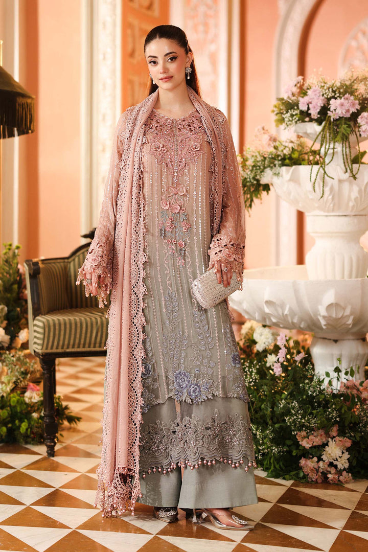 MARIA-B- 3 Piece Embroidered Chiffon Suit