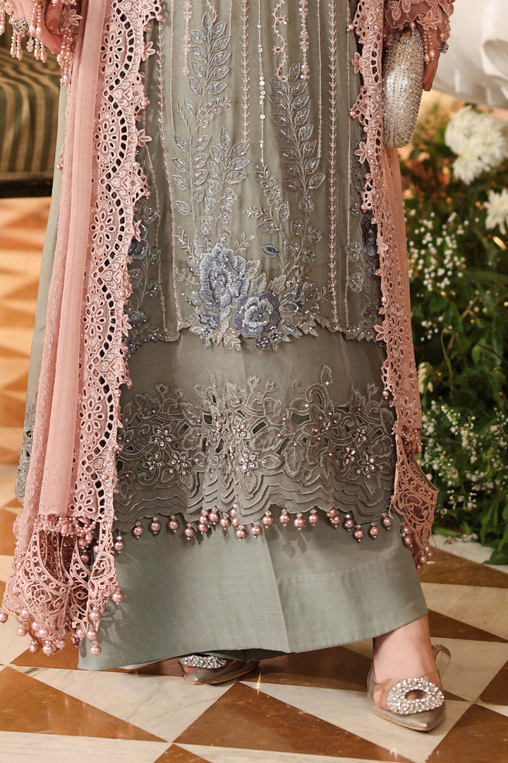MARIA-B- 3 Piece Embroidered Chiffon Suit