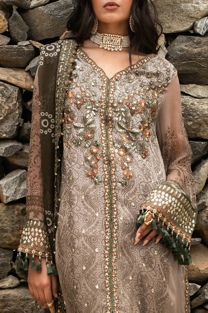 Charizma- 3-PC Unstitched Embroidered Chiffon Collection VSLW6-13