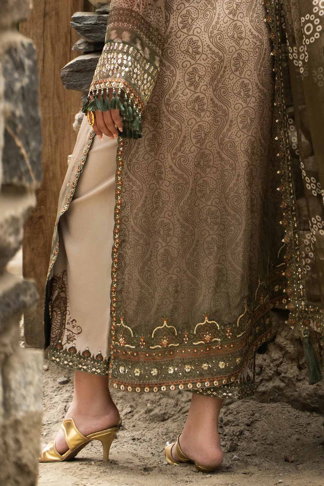 Charizma- 3-PC Unstitched Embroidered Chiffon Collection VSLW6-13