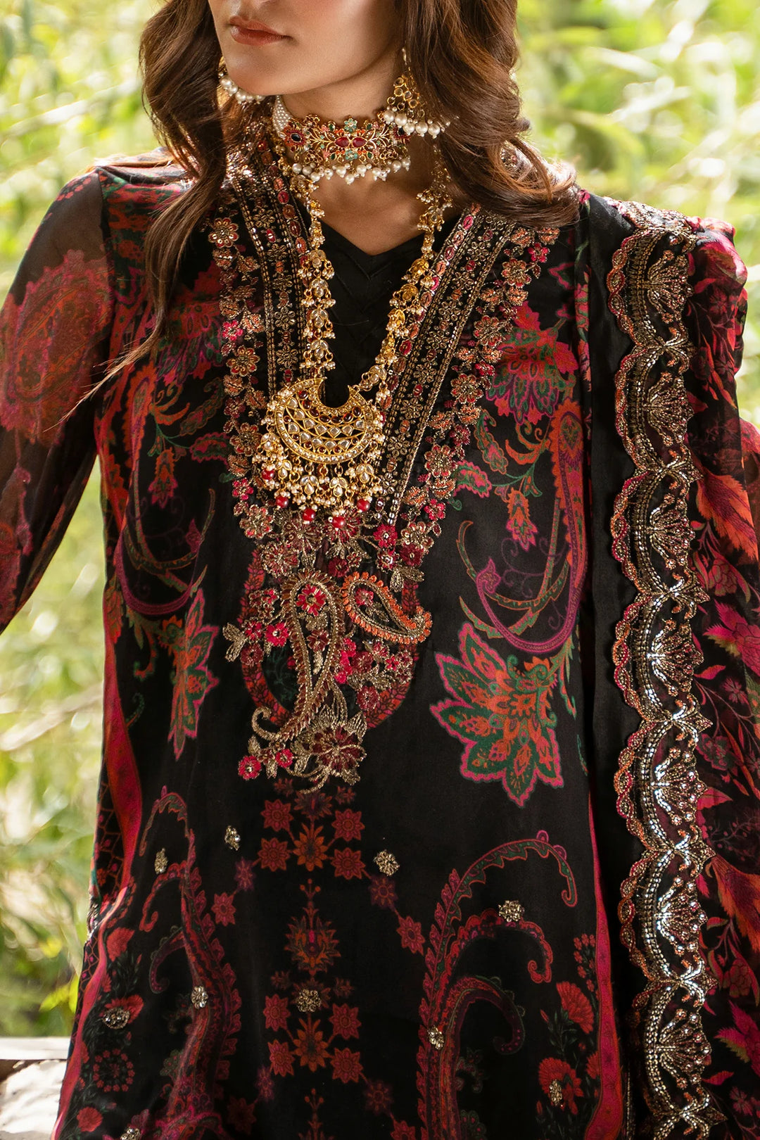 Charizma- 3-PC Unstitched Embroidered Chiffon Collection VSLW6-16