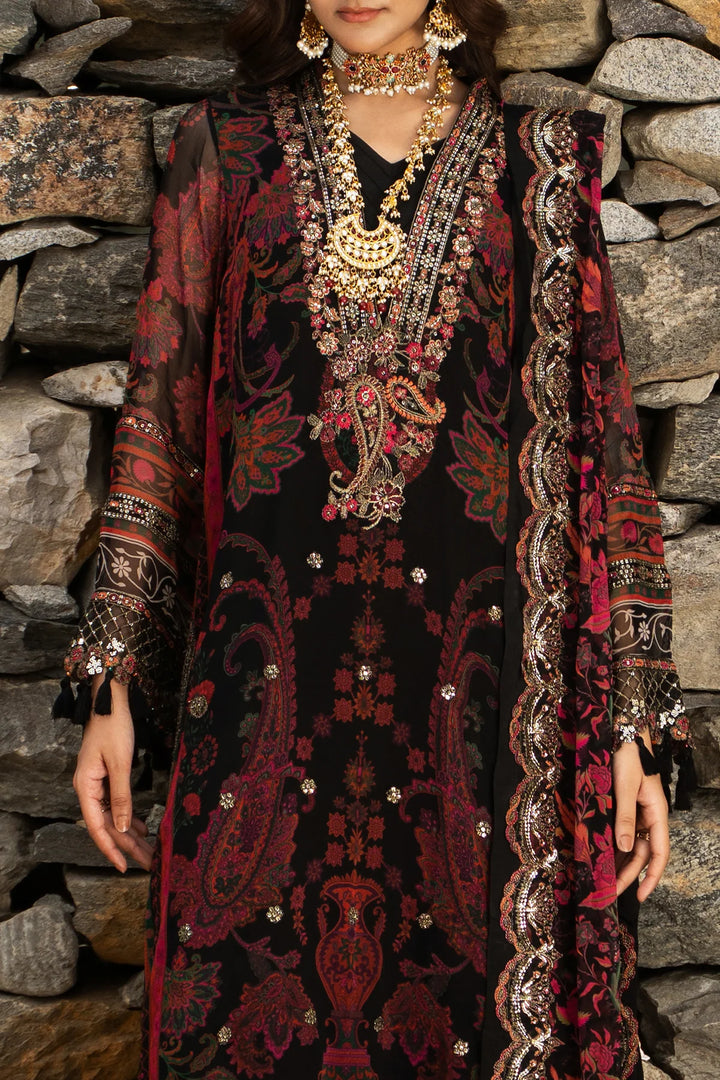 Charizma- 3-PC Unstitched Embroidered Chiffon Collection VSLW6-16
