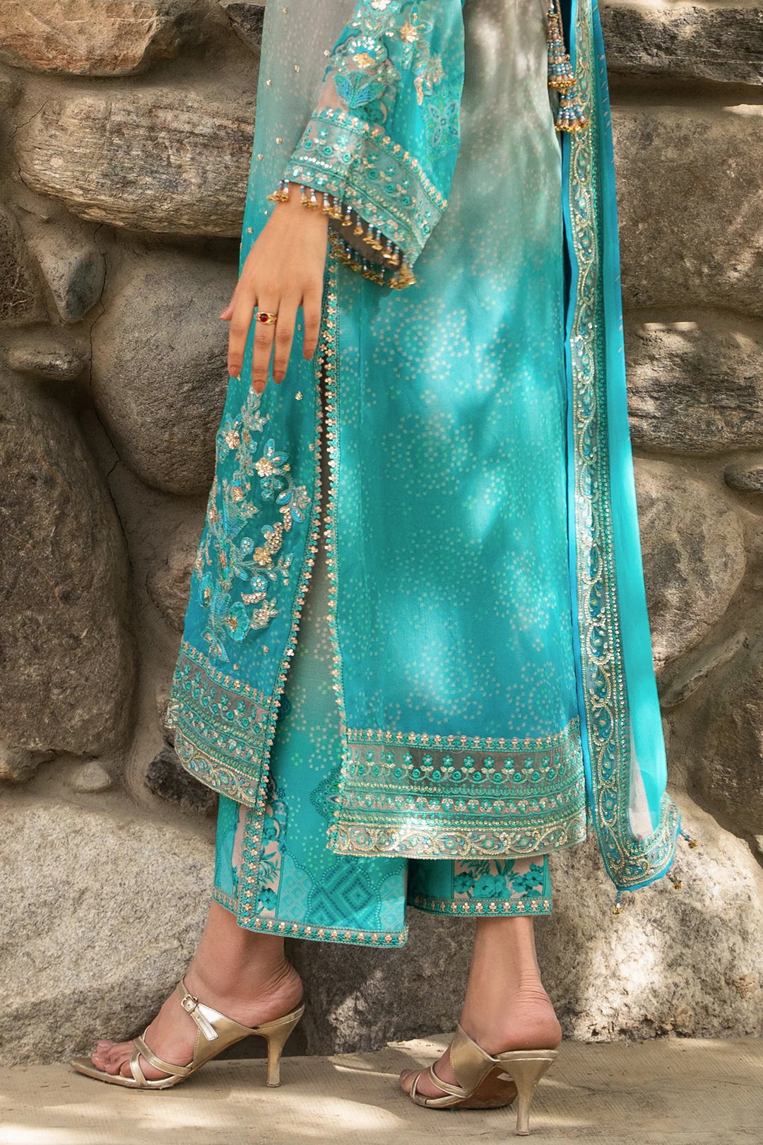 Charizma- 3-PC Unstitched Embroidered Chiffon Collection VSLW6-17