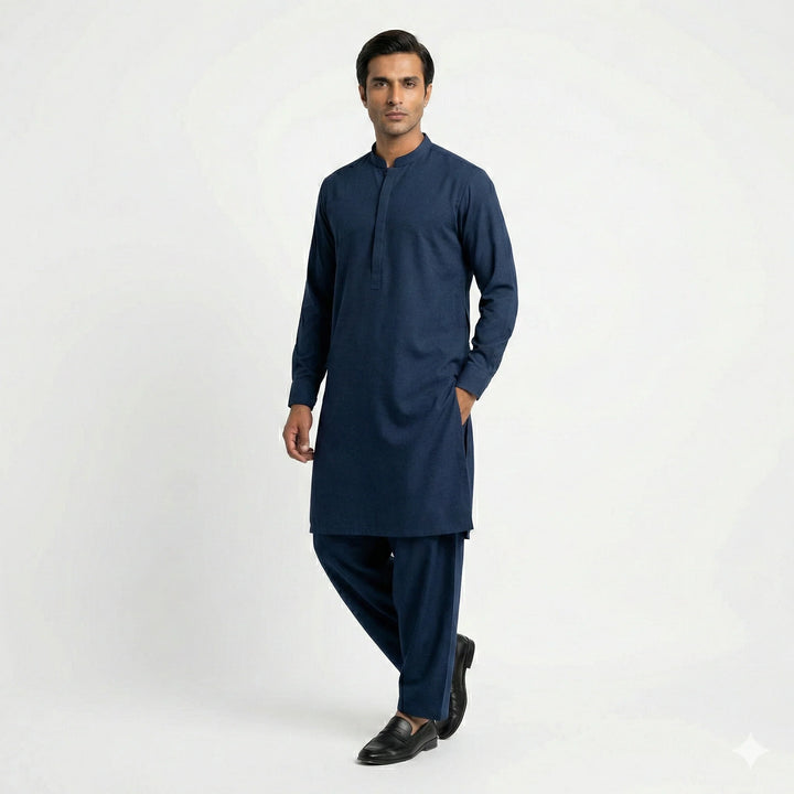 Mohtaram x Khan's SHANDUR - Graphite Blue