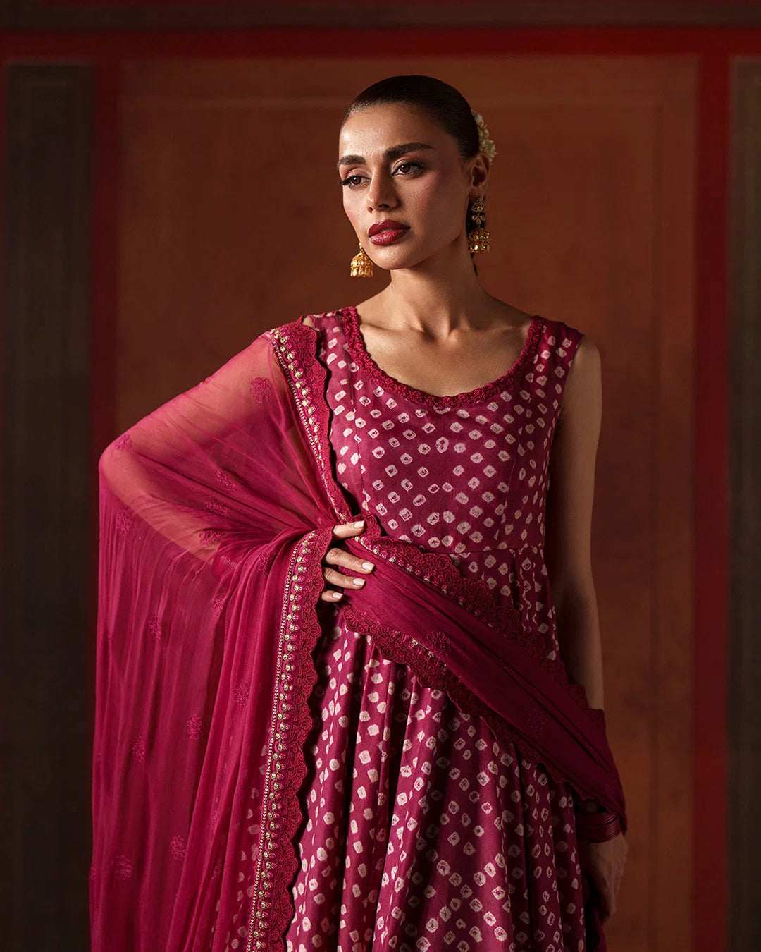 Faiza Saqlain Luxury Silk Chunri 3 Piece -Gulinar- A Plus Copy