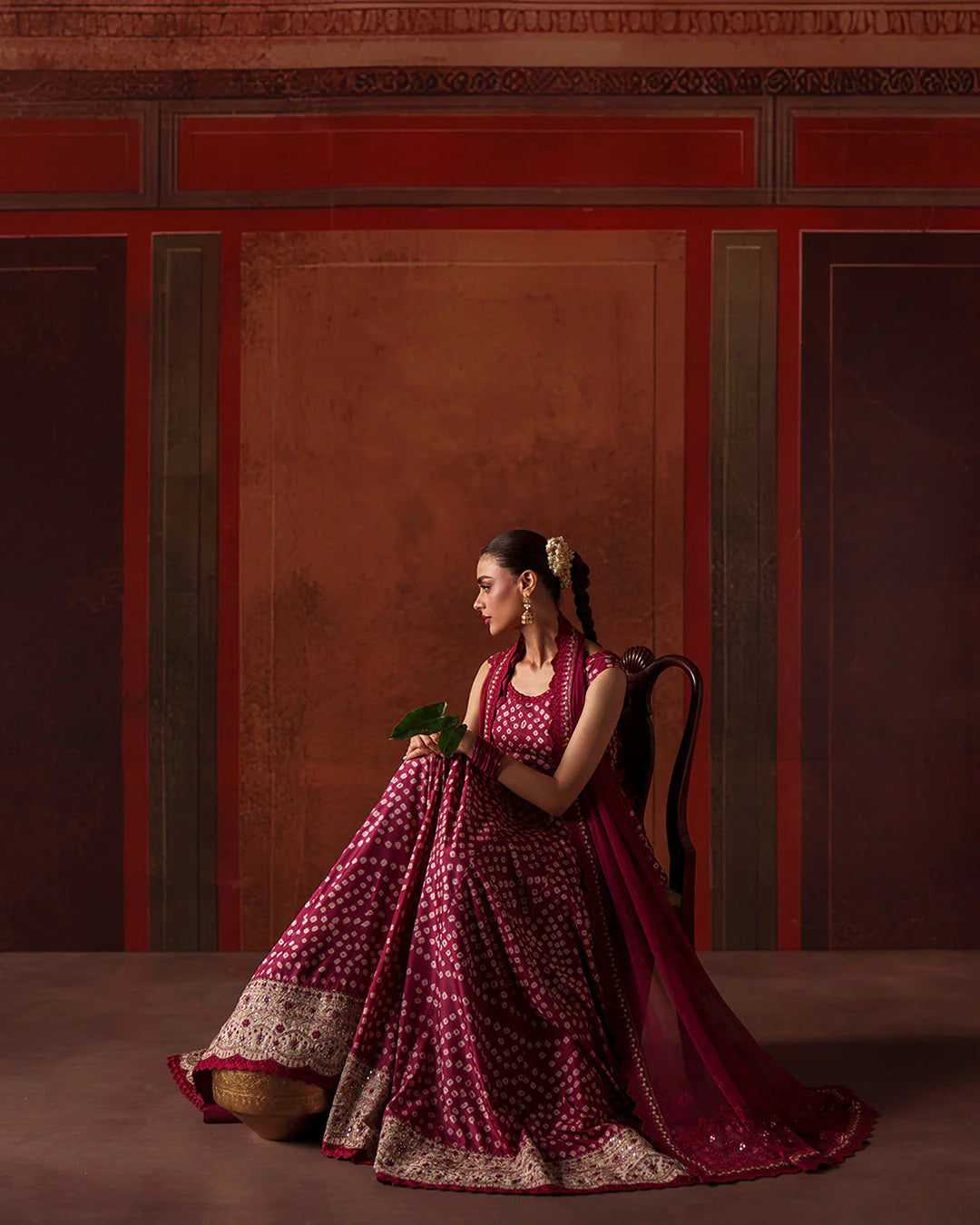 Faiza Saqlain Luxury Silk Chunri 3 Piece -Gulinar- A Plus Copy