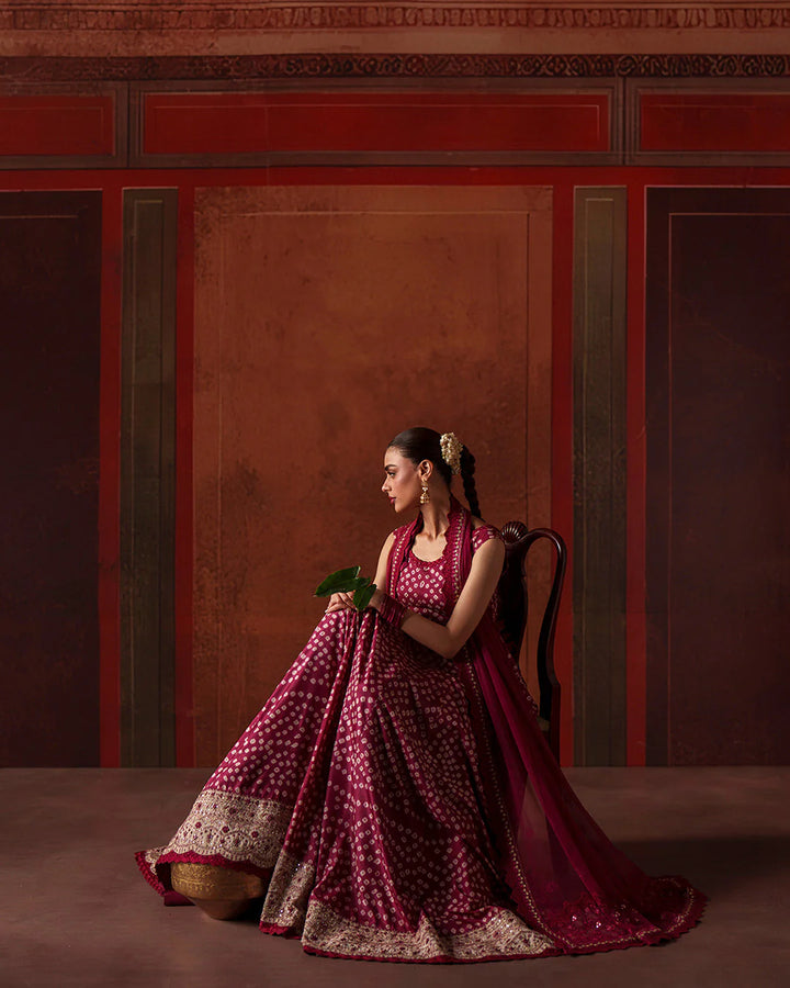 Faiza Saqlain Luxury Silk Chunri 3 Piece -Gulinar- A Plus Copy