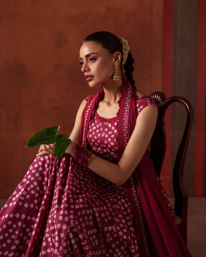 Faiza Saqlain Luxury Silk Chunri 3 Piece -Gulinar- A Plus Copy