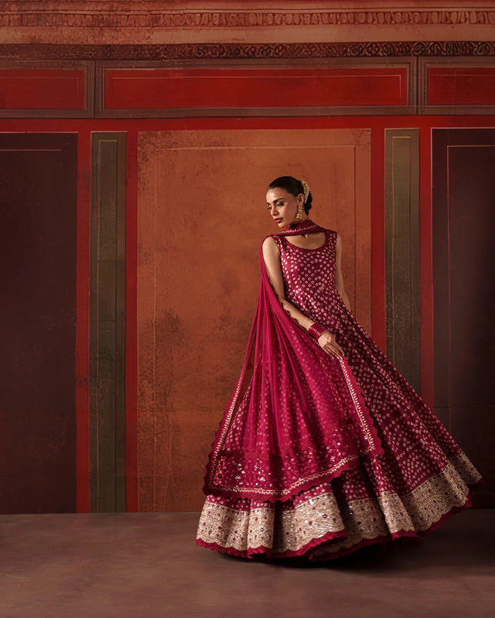 Faiza Saqlain Luxury Silk Chunri 3 Piece -Gulinar- A Plus Copy