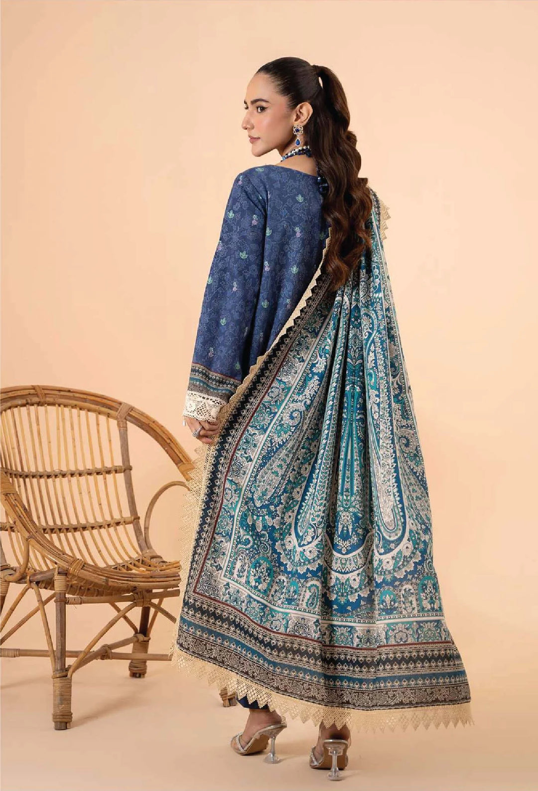 Mausummery Unstitched Khaddar Collection 3pc | IRIS