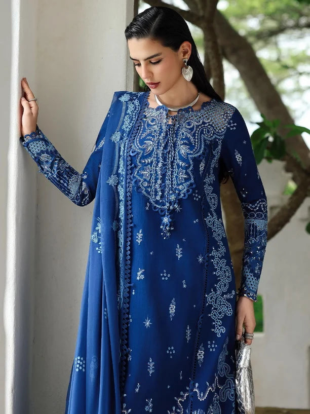 Qalamkar - Qline Luxury Linen Collection - Eclipse - Unstitched