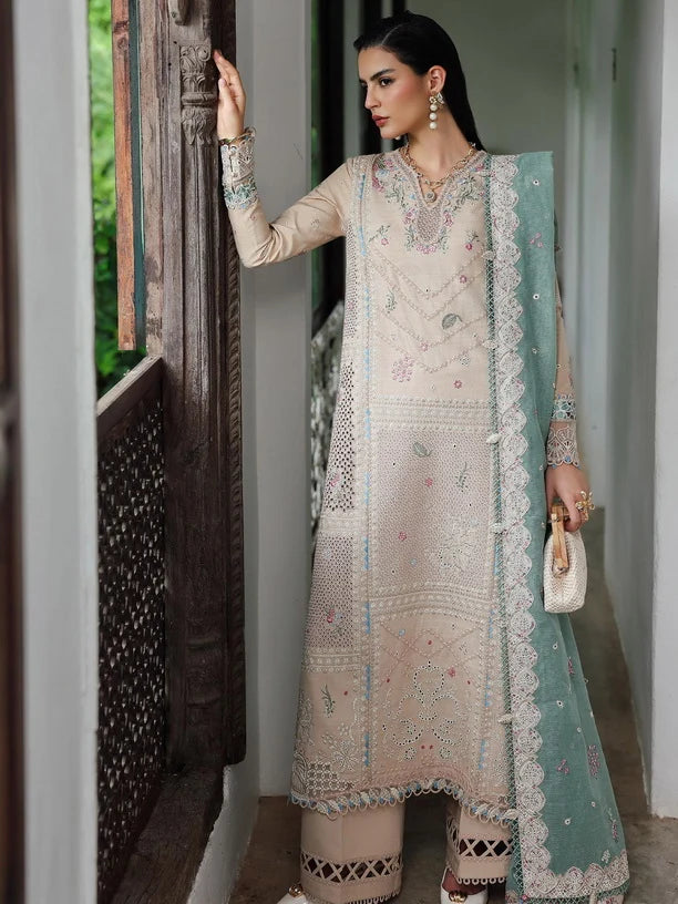 Qalamkar Qline Embroidered Linen Collection 2025 || WHISPER