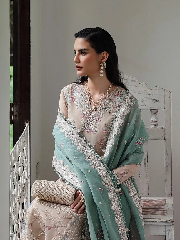 Qalamkar Qline Embroidered Linen Collection 2025 || WHISPER
