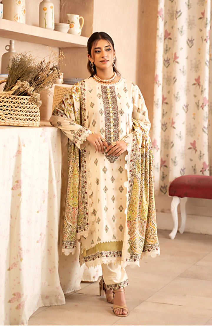 Mausummery Printed Linen Winter Unstitched – Calla Lily