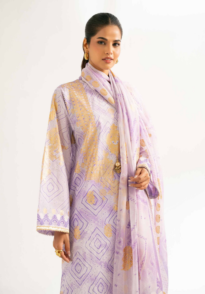 3 Piece -Nishat Linen Foil Printed Suit - 42501905