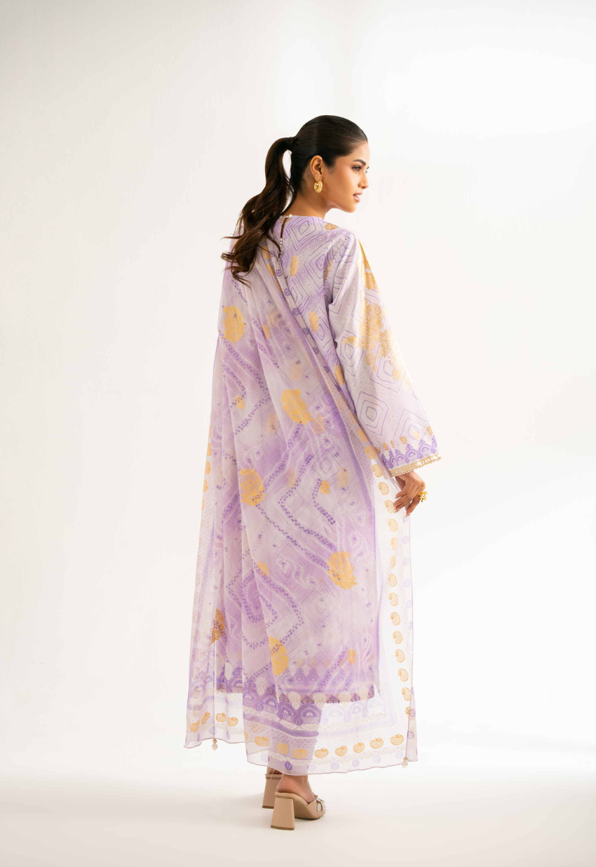 3 Piece -Nishat Linen Printed Embroidered Suit - 42502030