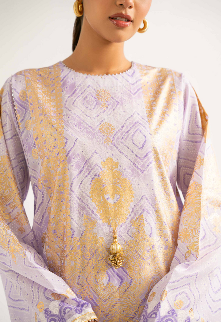 3 Piece -Nishat Linen Foil Printed Suit - 42501905