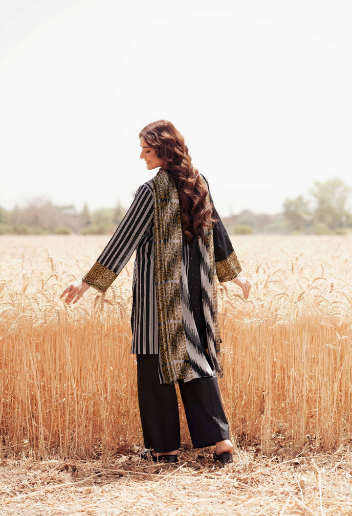 3 Piece -Nishat Linen Printed Embroidered Suit - 42502030