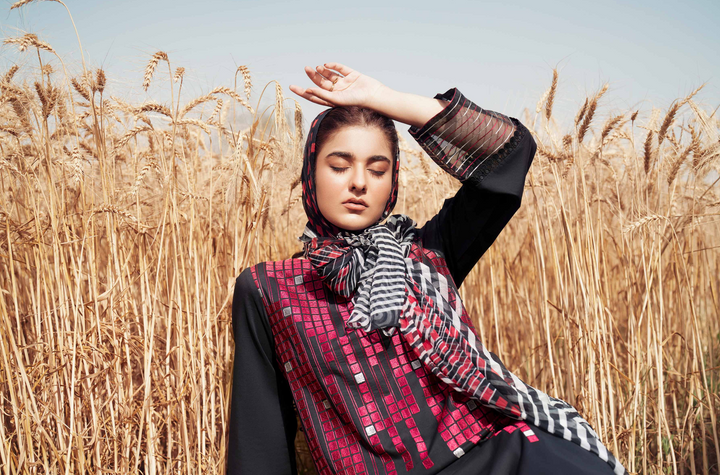 3 Piece -Nishat Linen Dyed Printed Embroidered Suit - 42502026