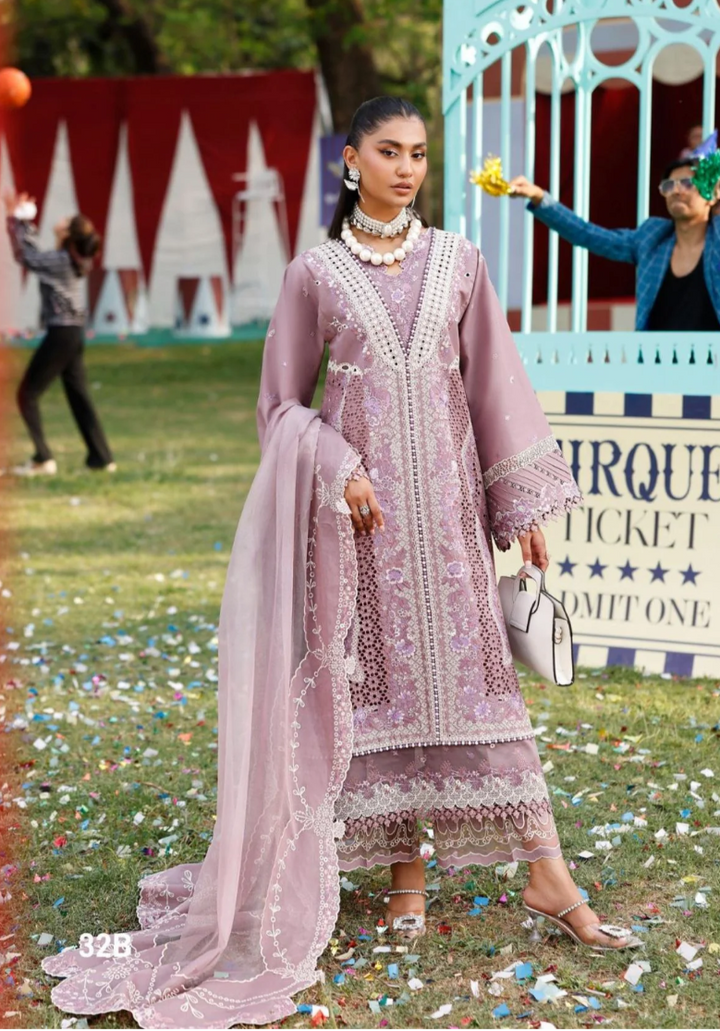 Bin Ilyas Carnival Summer Embroidered Lawn'25 D-32B