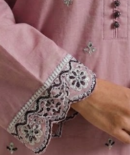 Image- Winter Cotton Unstitched Embroidery 3 piece