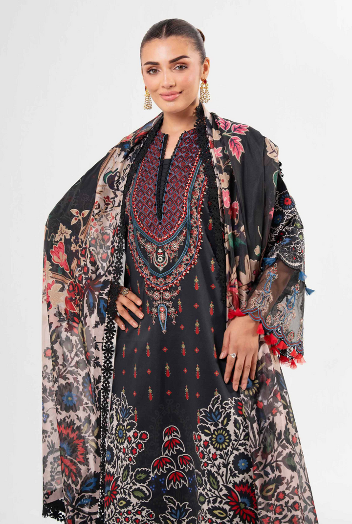 3 Piece - Nishat Linen Digital Printed Embroidered Suit - 42502135