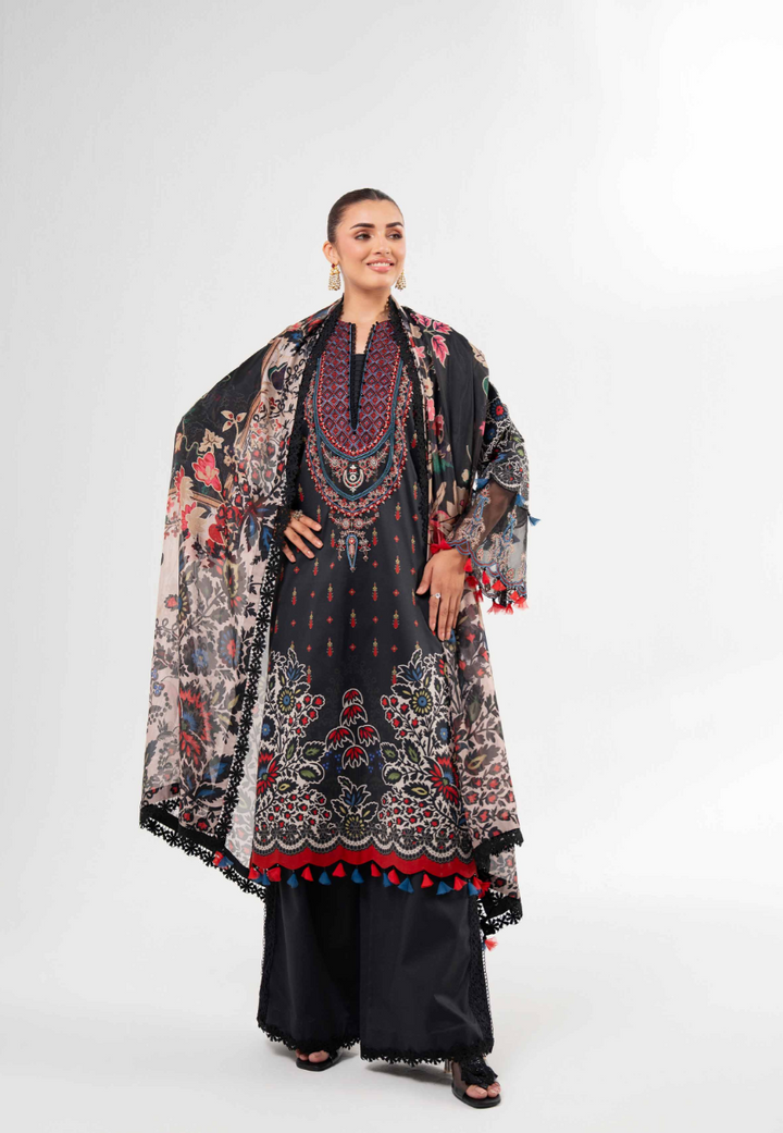 3 Piece - Nishat Linen Digital Printed Embroidered Suit - 42502135
