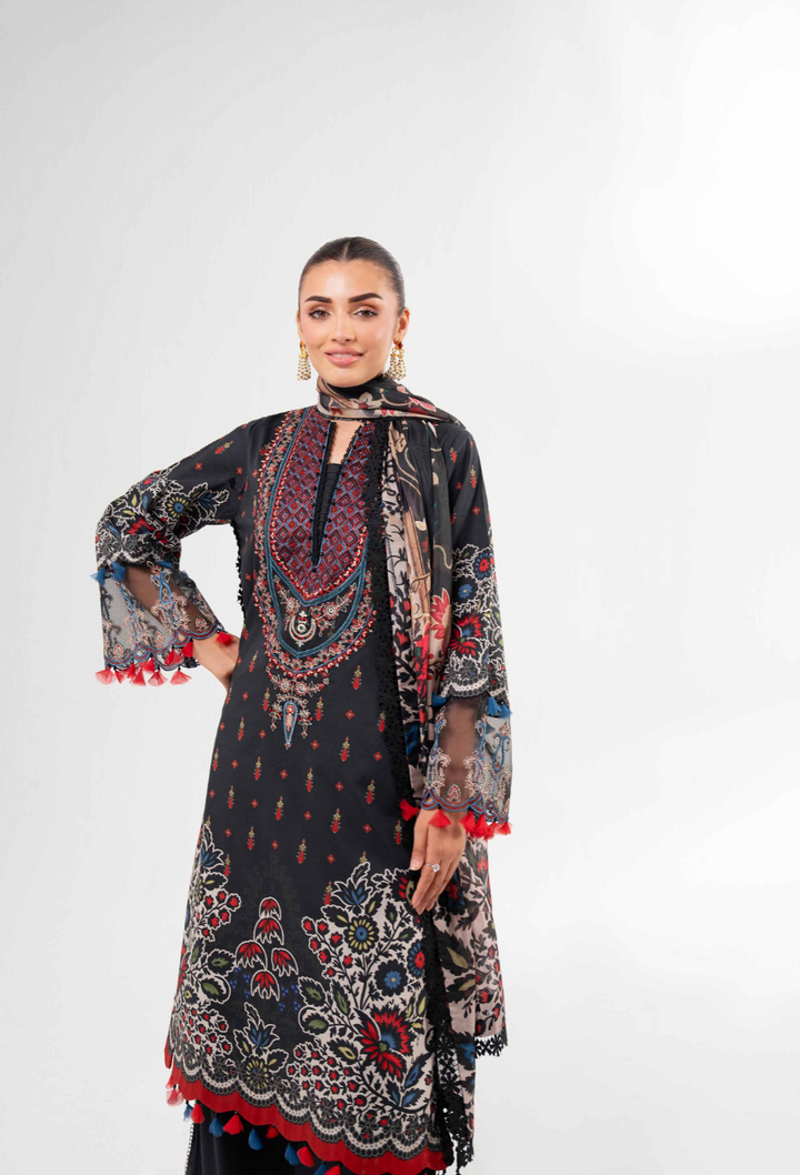 3 Piece - Nishat Linen Digital Printed Embroidered Suit - 42502135