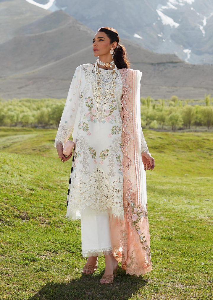 Crimson- Luxury Unstitched 3 piece- Summer in the Meadows