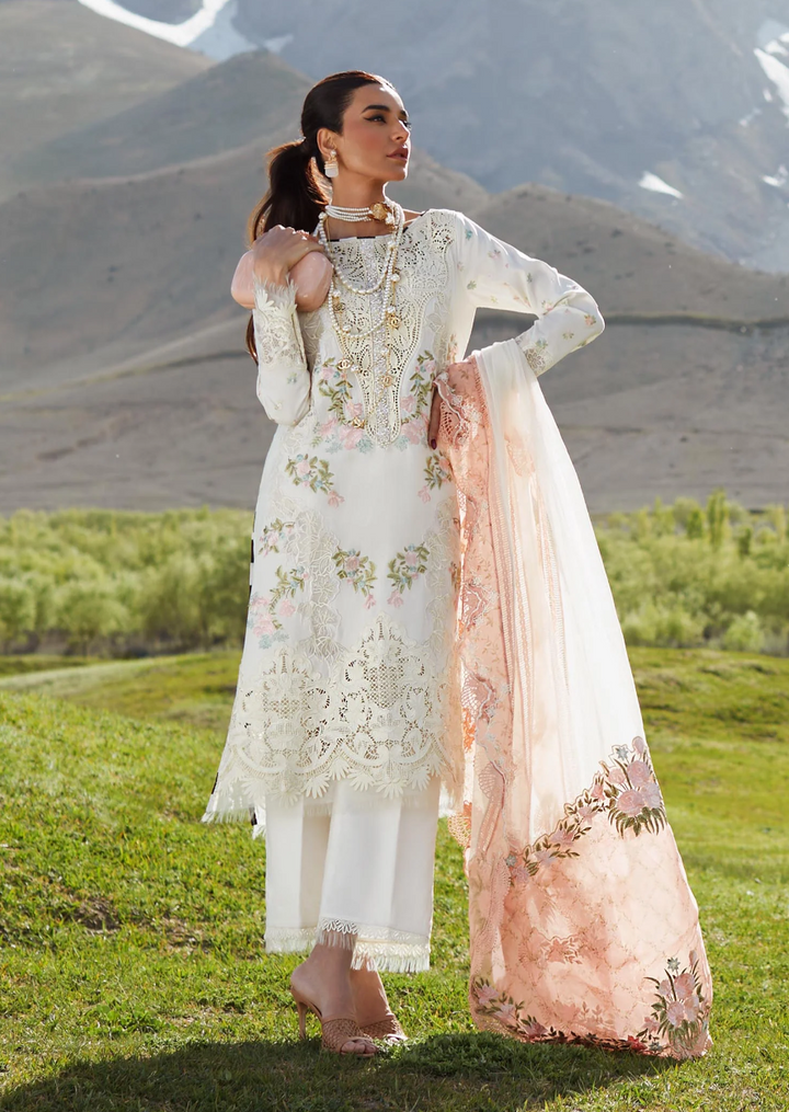 Crimson- Luxury Unstitched 3 piece- Summer in the Meadows