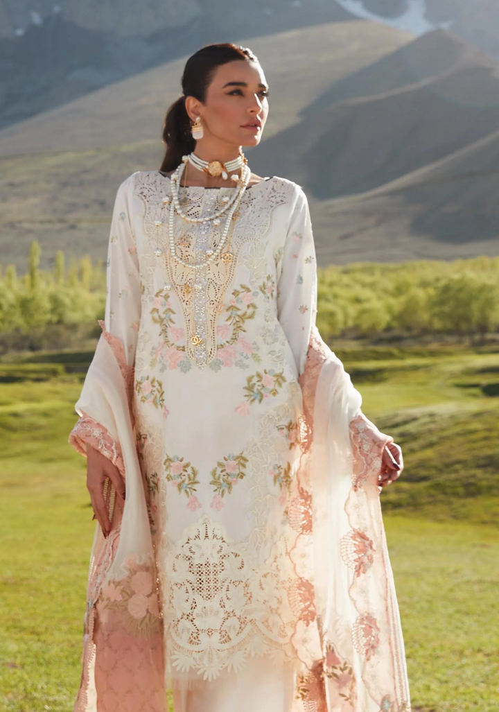 Crimson- Luxury Unstitched 3 piece- Summer in the Meadows