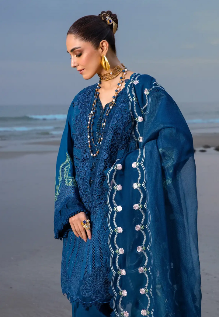 Crimson Luxury Lawn by Saira Shakira Unstitched Collection 2024 | 2B