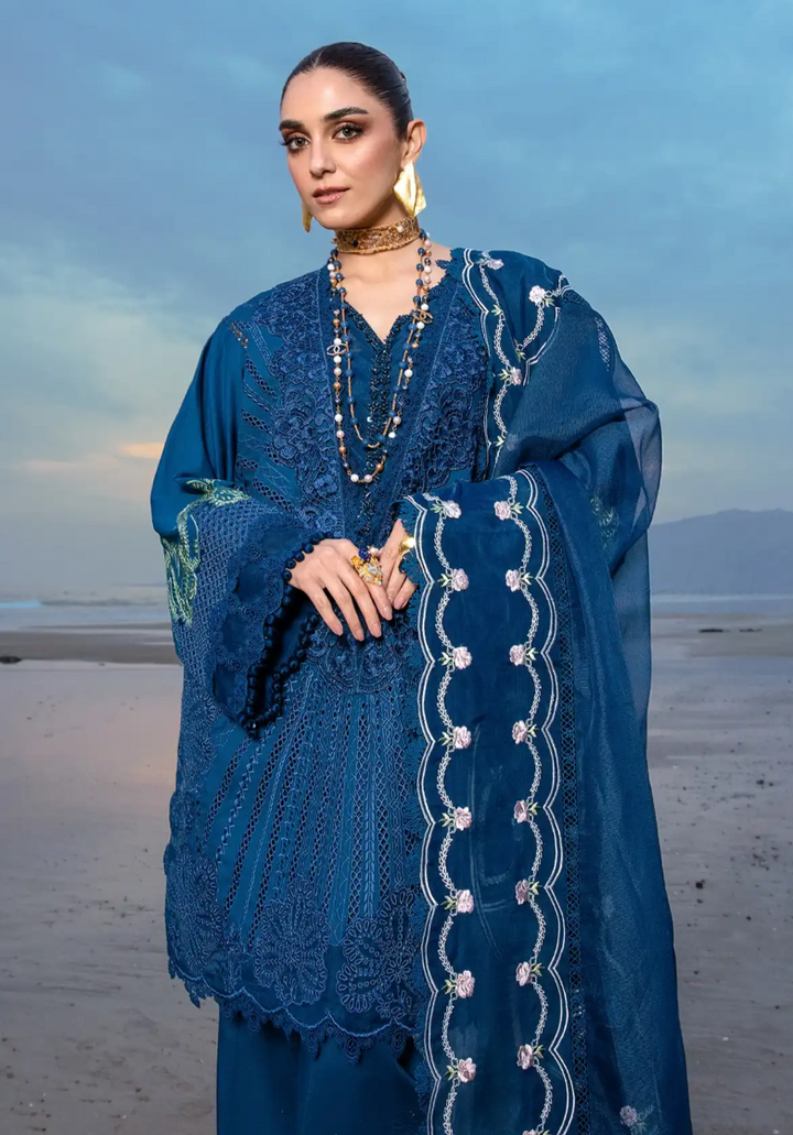 Crimson Luxury Lawn by Saira Shakira Unstitched Collection 2024 | 2B