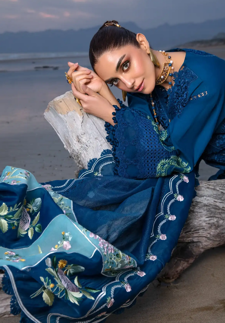 Crimson Luxury Lawn by Saira Shakira Unstitched Collection 2024 | 2B