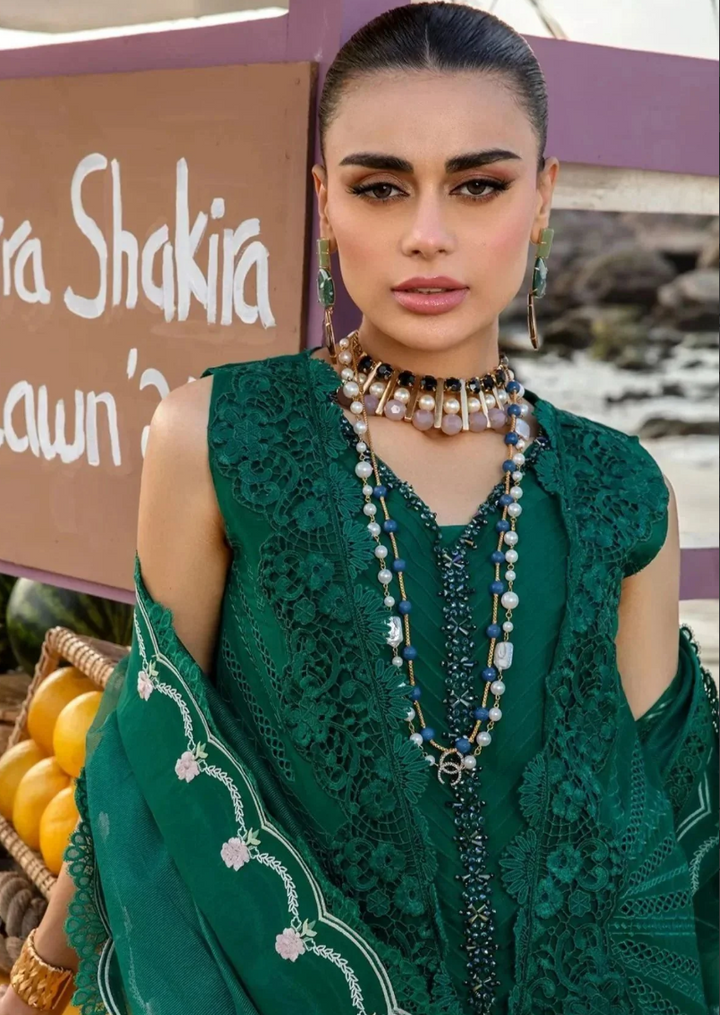 Crimson Luxury Lawn by Saira Shakira Unstitched Collection 2024 | 2A