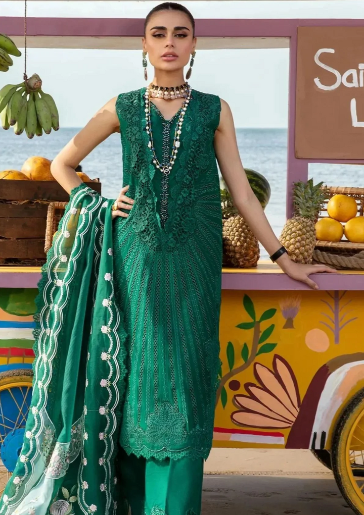 Crimson Luxury Lawn by Saira Shakira Unstitched Collection 2024 | 2A
