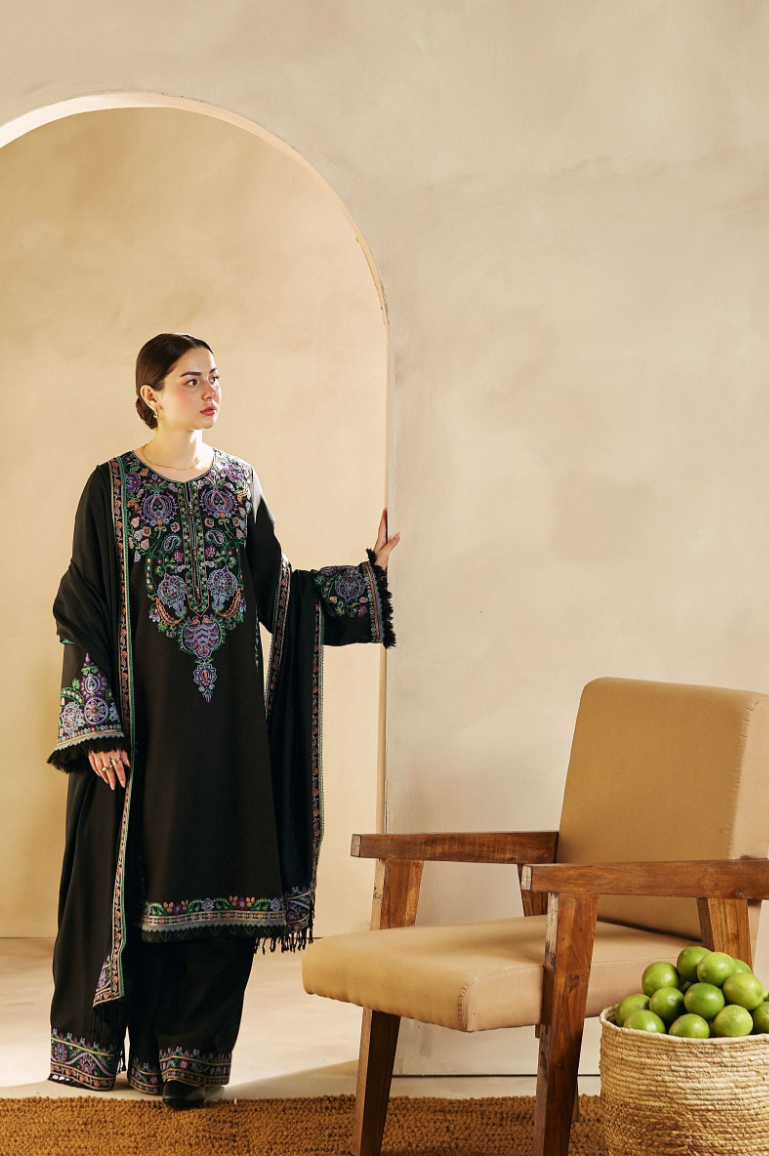Coco by Zara Shahjahan Unstitched Embroidered Linen 3Pc