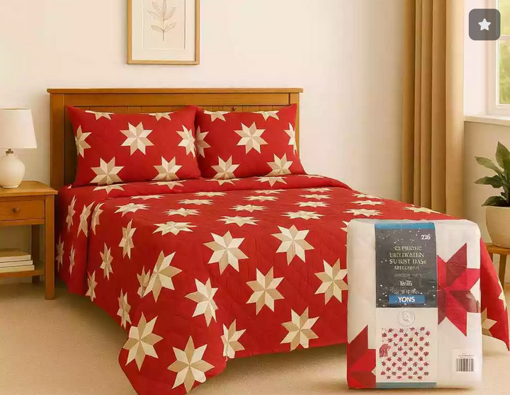 Soft Touch Pinsonic Duvet Set – King Size – With 2 Pillowcases