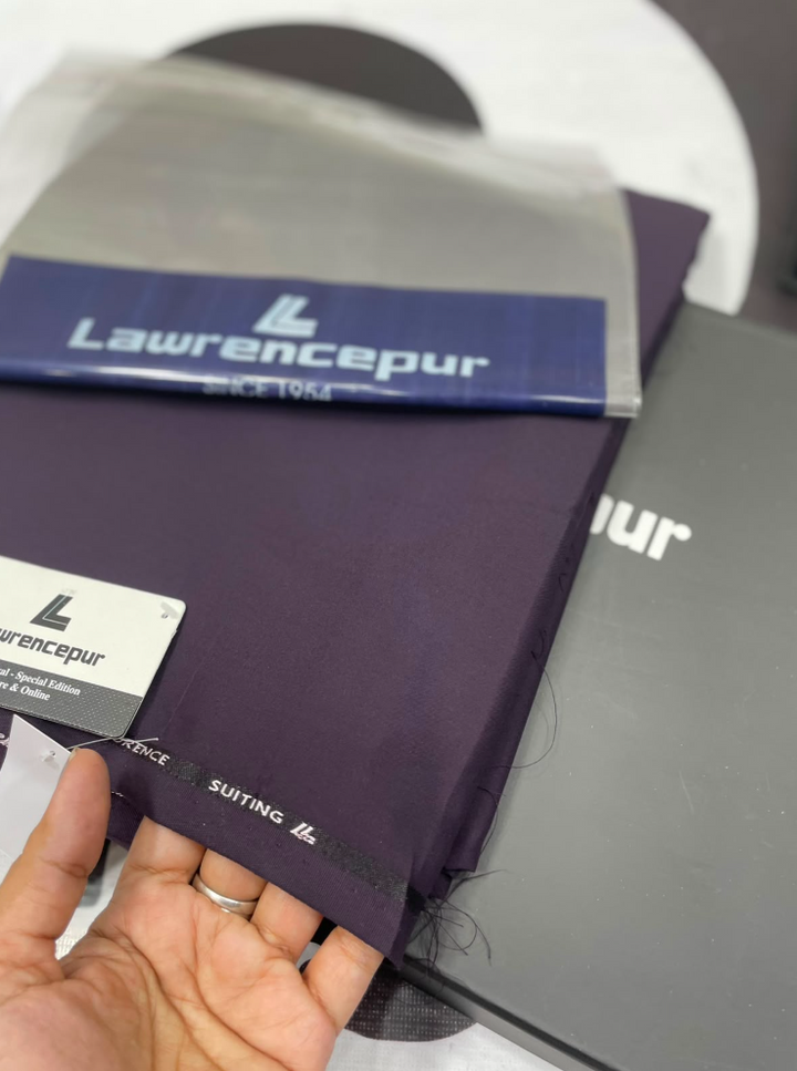 Lawrencepur- Plain Purple, Wash n wear, Shalwar Kameez Fabric