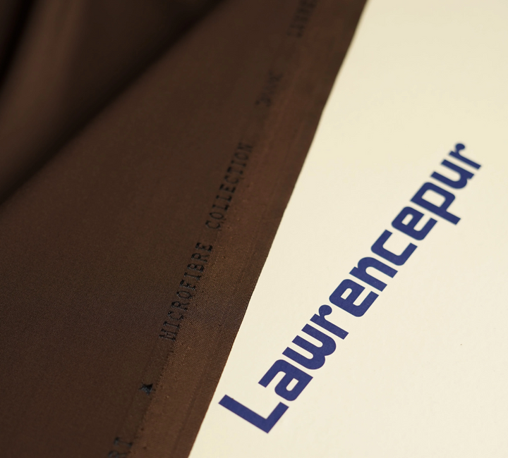 Lawrencepur- Wooden Brown Plain Summer Comfort Wash N Wear Shalwar Kameez Fabric