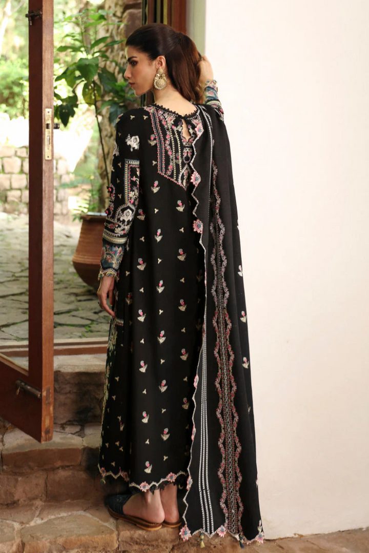 Qalamkar Qlinekari Embroidered Linen Unstitched 3Pc Suit