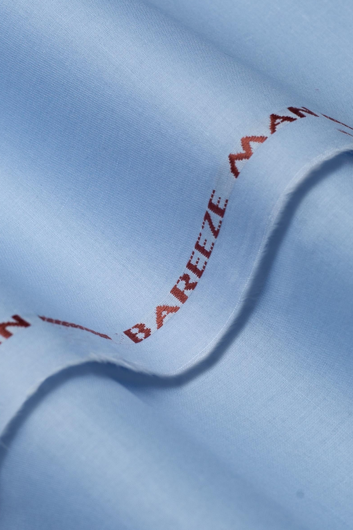Bareeze Man- UNSTITCHED COTTON BLUE