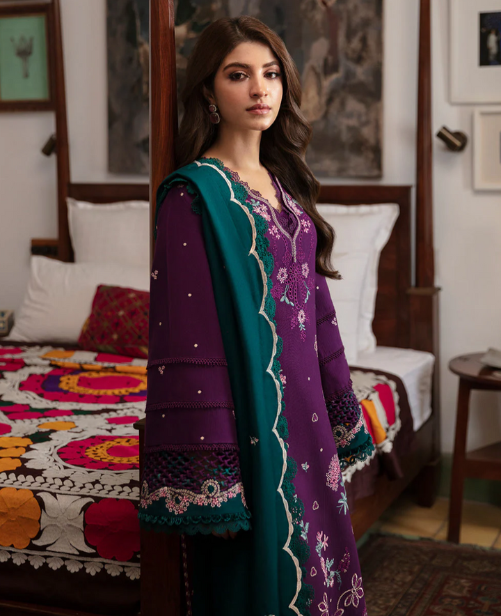 Republic Womenswear Rosalee Unstitched Khaddar 3Pc Suit Mirea