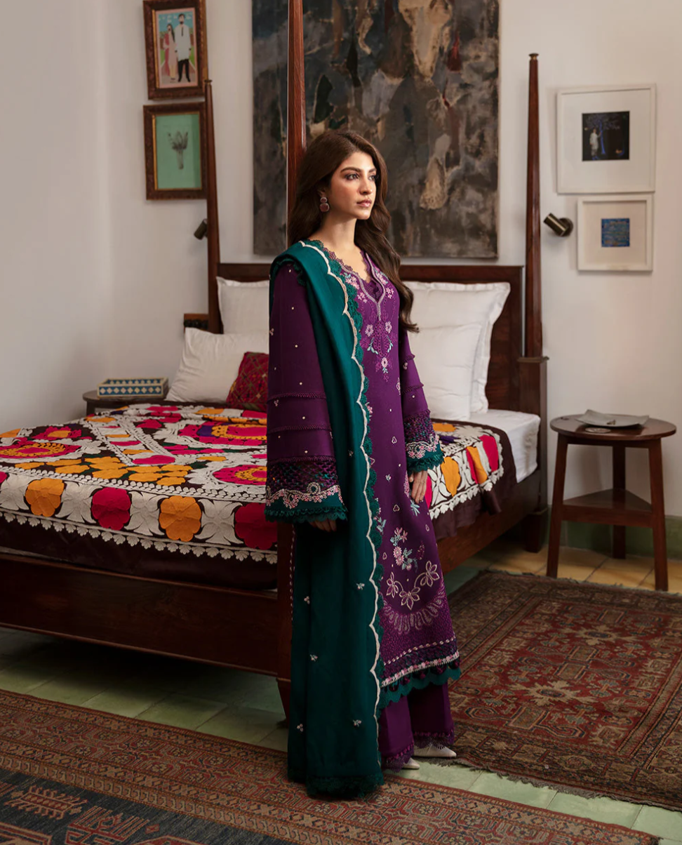 Republic Womenswear Rosalee Unstitched Khaddar 3Pc Suit Mirea