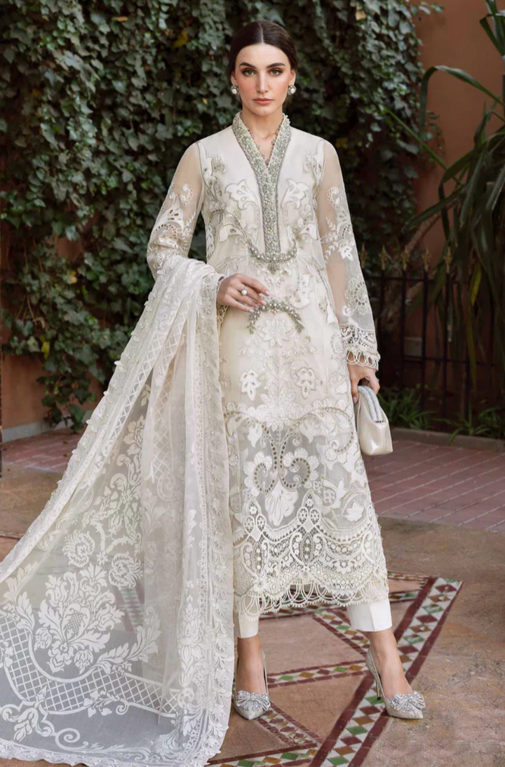 Embroidered Organza Suit By- Maria B