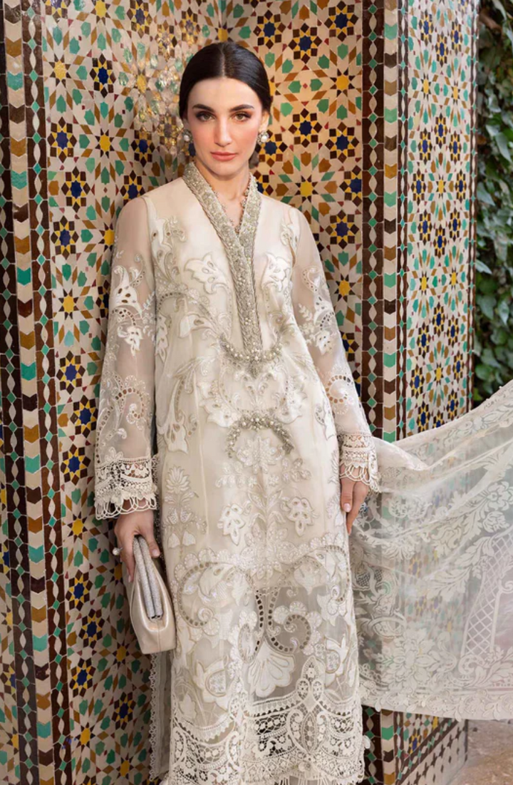 Embroidered Organza Suit By- Maria B