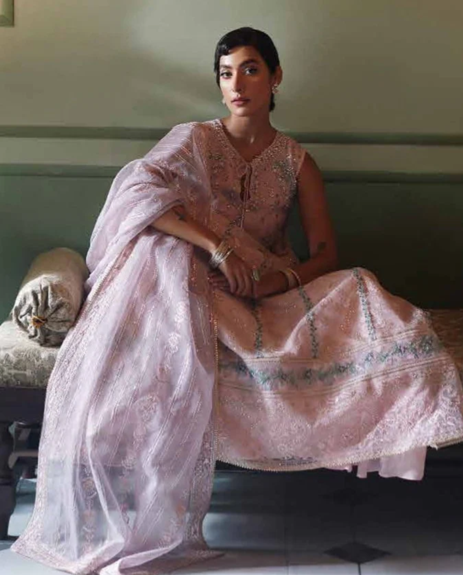 Qala by Mushq Unstitched Luxury Kamdani 3 Piece Suit