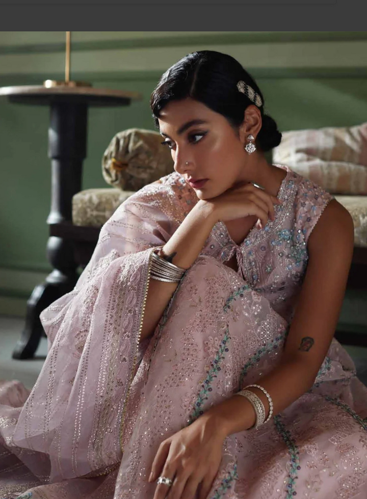 Qala by Mushq Unstitched Luxury Kamdani 3 Piece Suit